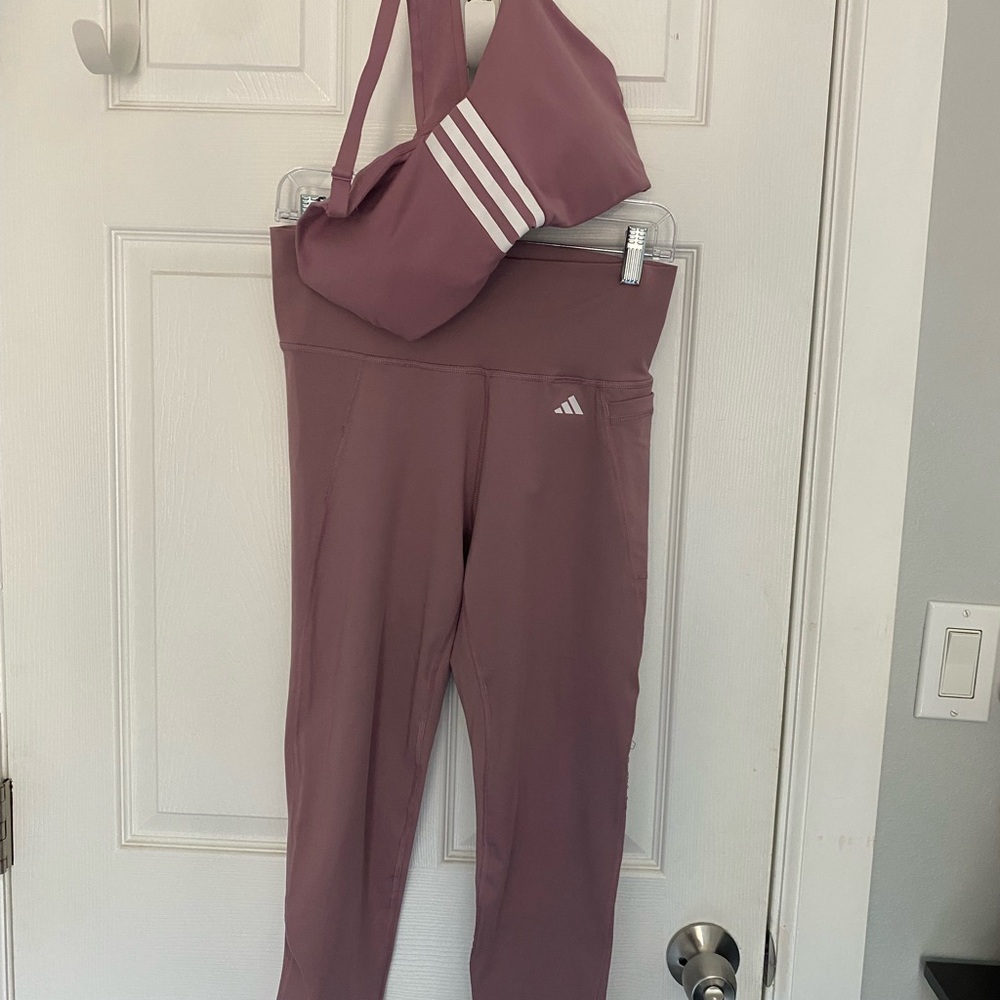 Adidas Mauve Activewear Set